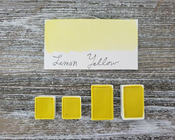 Lemon Yellow Handmade Watercolor Paint | Brig...