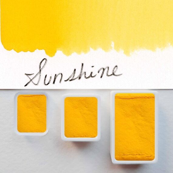 Sunshine Handmade Watercolor Paint | Warm Gol...