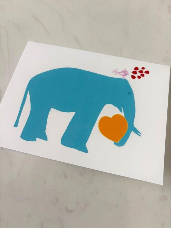 Mother's Day Card | Elephant and Birdie | Ori...