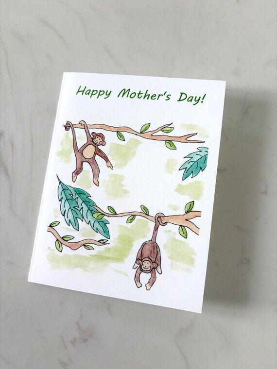 Mother's Day Card | Wild Ones | Original Wate...
