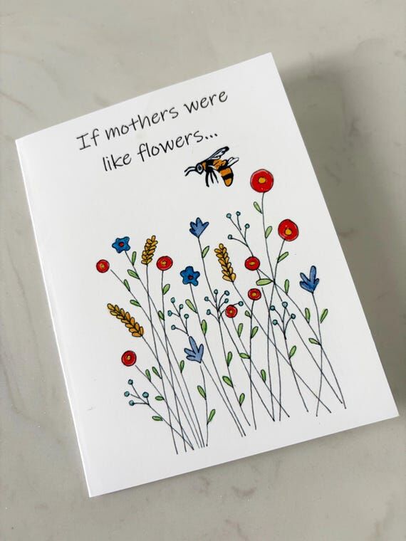 Mother's Day Card | Mothers and Flowers | Ori...