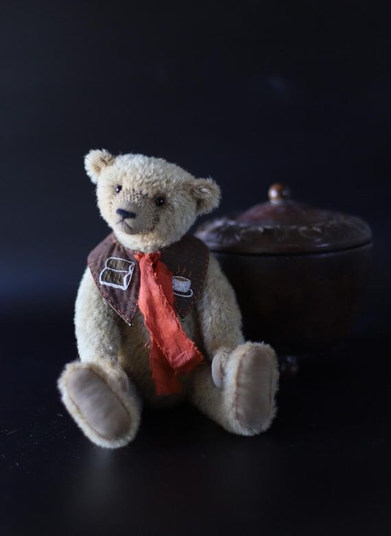 OOAK teddy bear Saimon - collectible handmade...