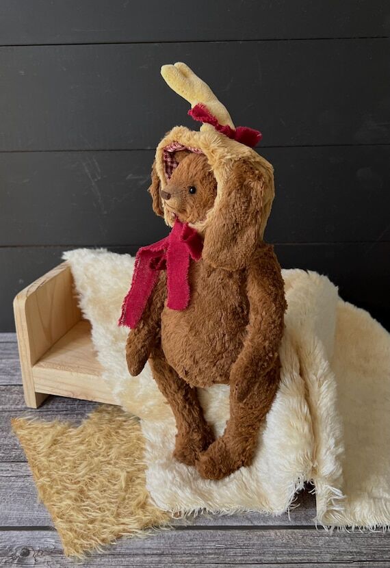 OOAK teddy bear Max with the hat- collectible...