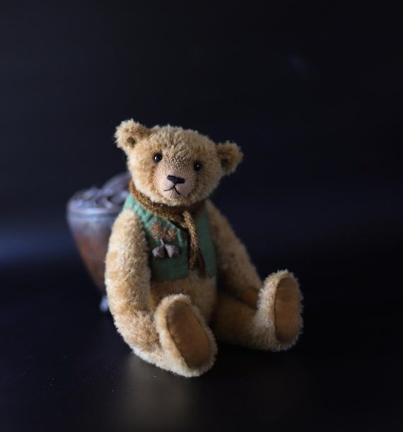 OOAK teddy bear Theodor- handmade artist tedd...