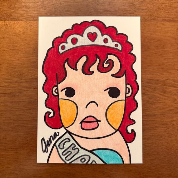 Original Chappell Roan Inspired Artwork, 5x7 ...