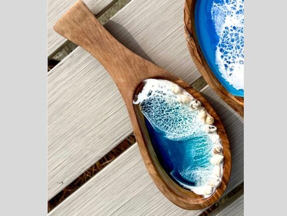 Jewelry Dish - Resin Board - Ocean Resin Boar...