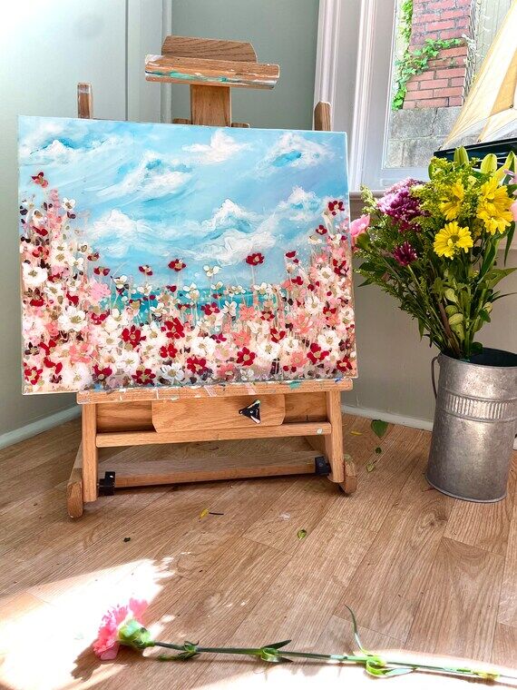 Canvas - Florals - Flowers - Resin - Wall Ha...