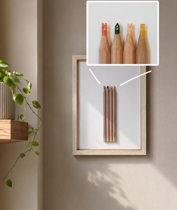 Custom Name Pencil Sculpture – Hand Carved ...