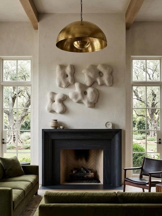 Minimalistic Style Wall Sculpture (2 pieces) ...