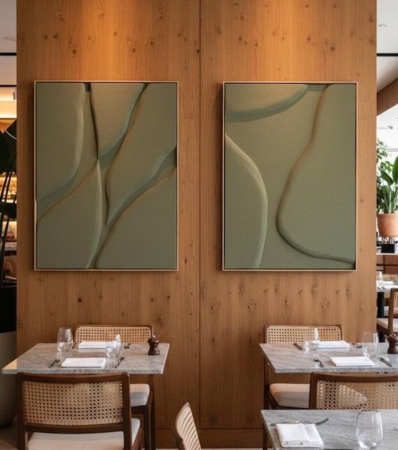 Diptych Wall Art Set (2 pieces) - Modern Text...