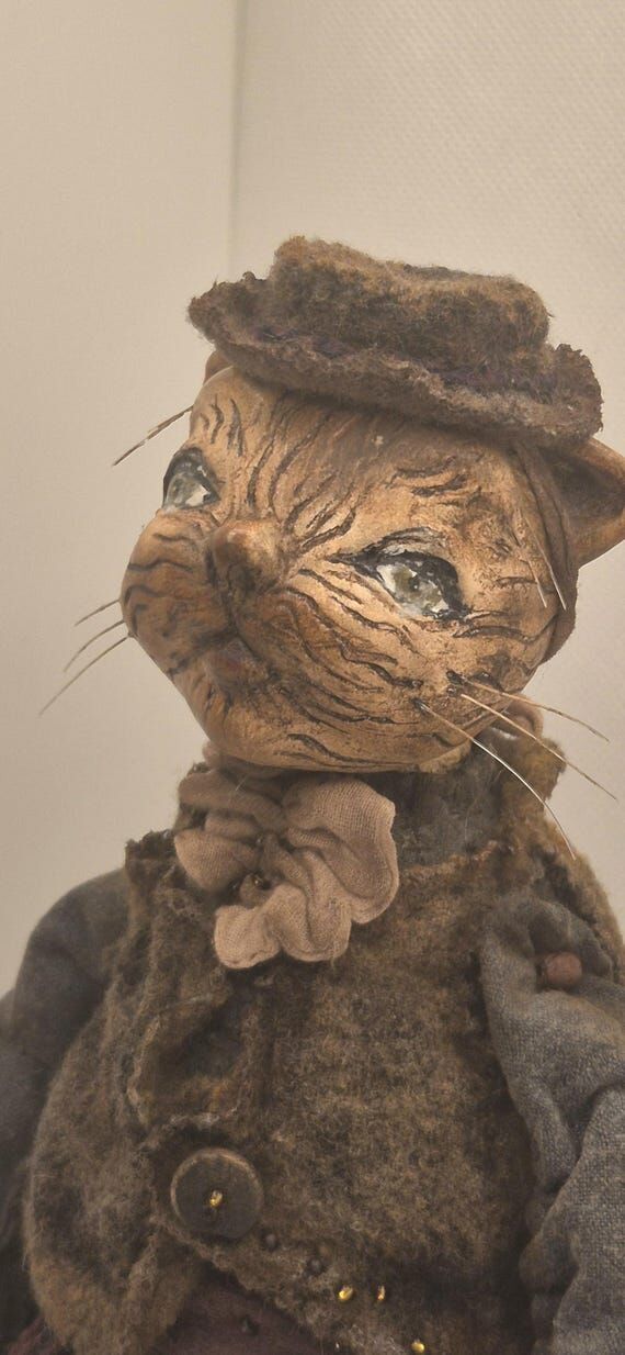 One-of-a-Kind Luxury Handmade Cat Doll – Vi...