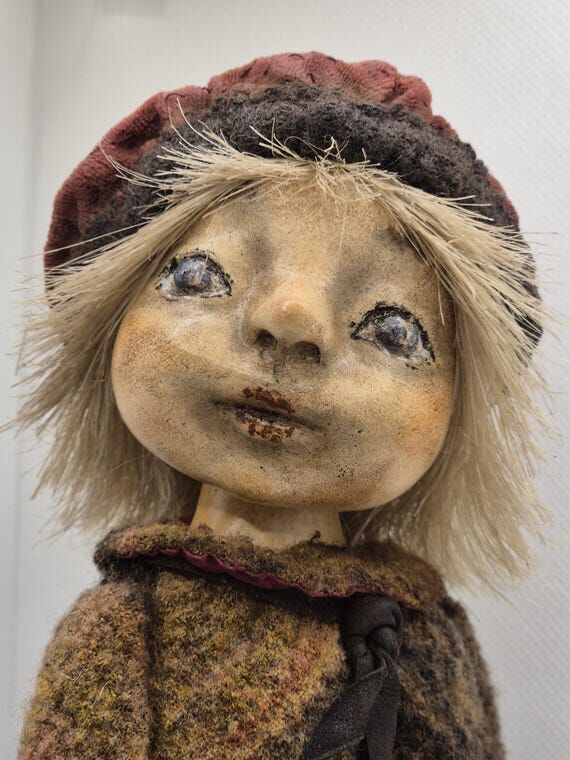 OOAK Artist Boy Doll, Handmade Art Doll, Coll...