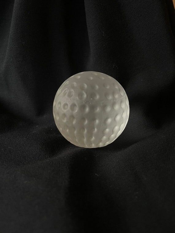 Vintage Matte Glass Golf Ball, Sports Souveni...