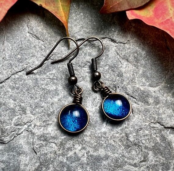 September Birthstone Earrings: Handmade Sapph...