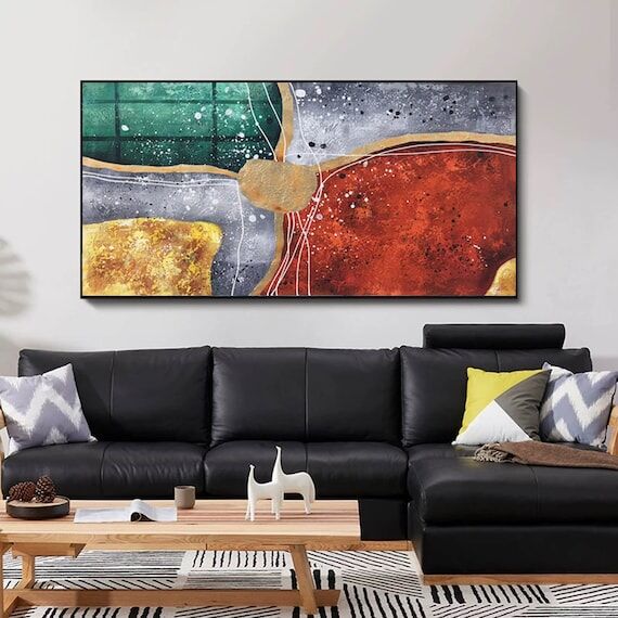extra large wall art,abstract painting origin...
