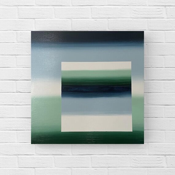 Fair and Square Original Seascape Abstract Ac...