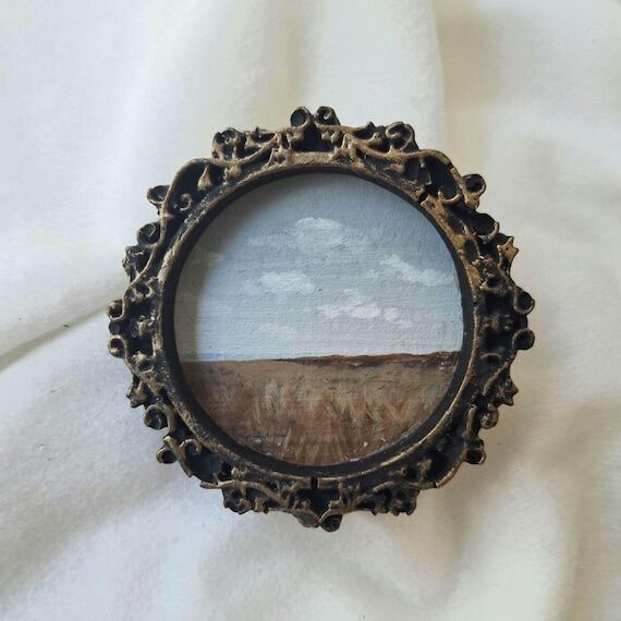 Original Oil Painting, Miniature Painting, La...