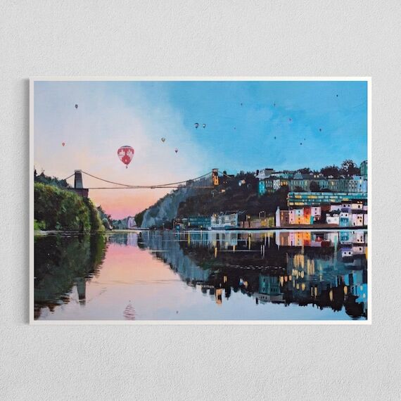 BRISTOL ART PRINT, Clifton Suspension Bridge ...