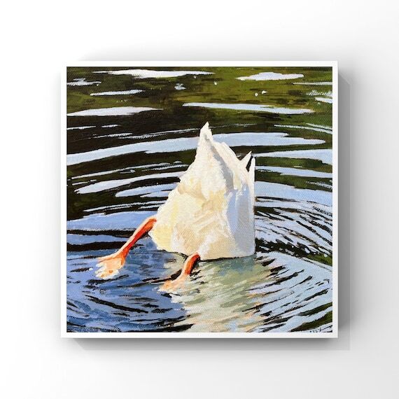 Duck Wall Art, Duck Print, Funny Duck Art, Du...