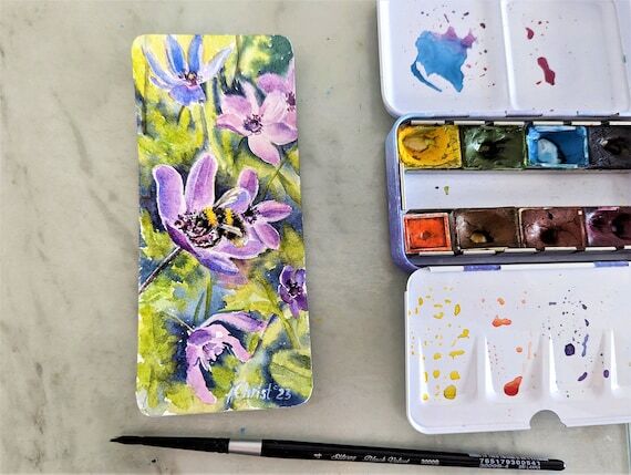Wild Anemones - Cyprus Spring flowers Origina...