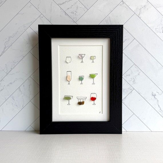 Cocktail Sea Glass Art | 5 (No Social Media) 7 Housewarming o...