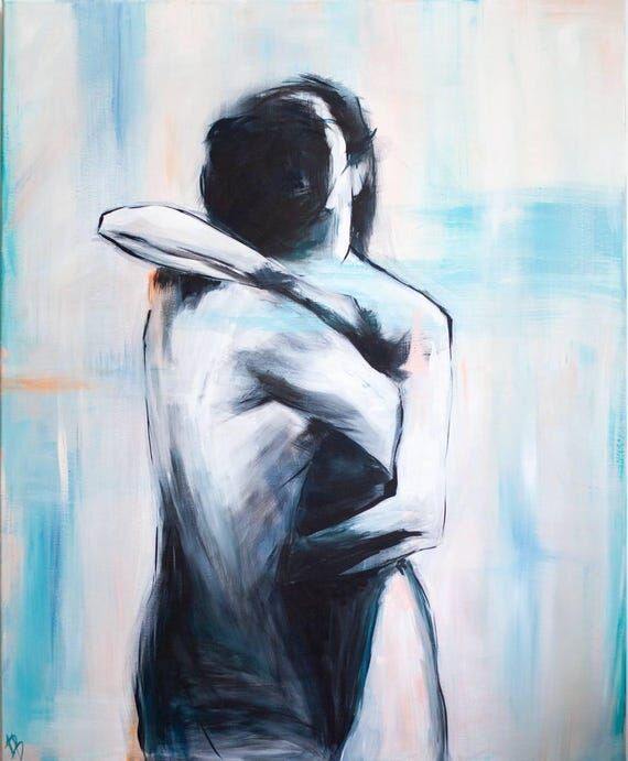 Fusion – Original Figurative Abstract Paint...