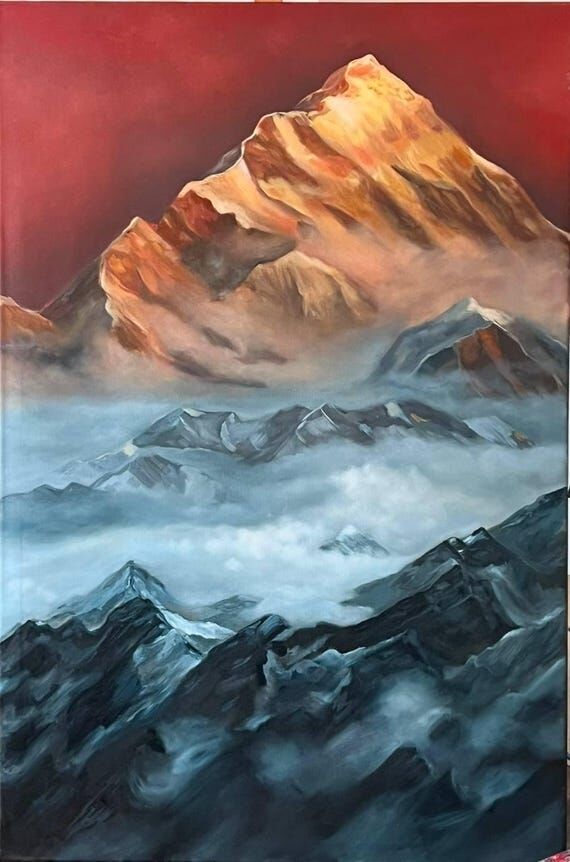 Mountain Serenity–Original Oil Painting on ...