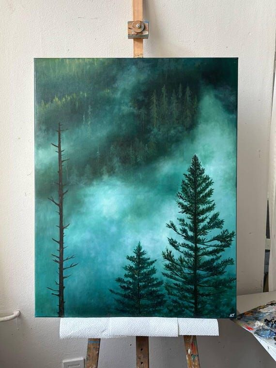 Verdant Secrets – Original Landscape Oil Pa...