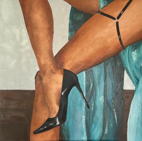 The Secret – Original Oil Painting on Canva...