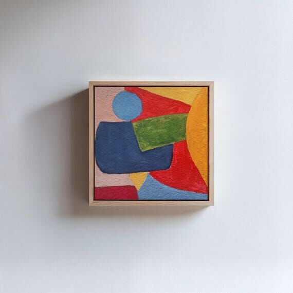 Colorful Mid Century Modern Abstract Painting...