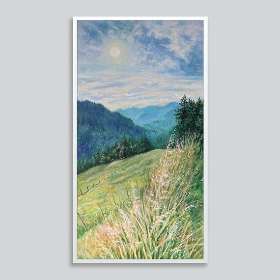 Original painting Summer landscape. Nature of...