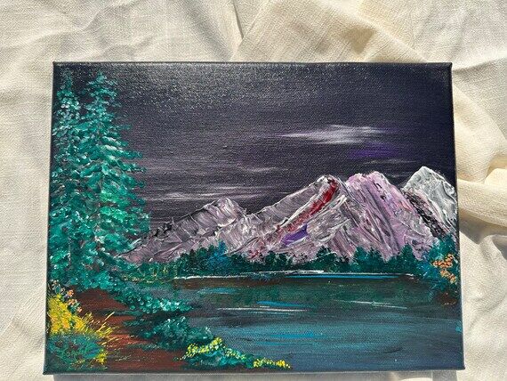 9x12 original acrylic painting on canvas, spr...