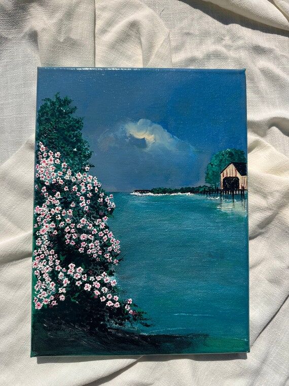 9 x12 in painting, acrylic paint, canvas art,...