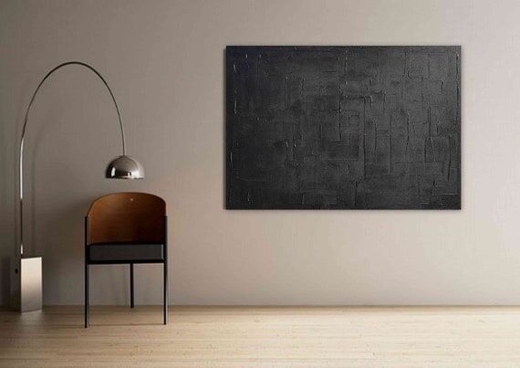 monochrome black painting handmade painting &...