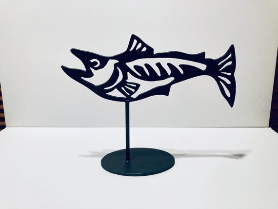 Sammy the Salmon Sculpture Original Handmade ...