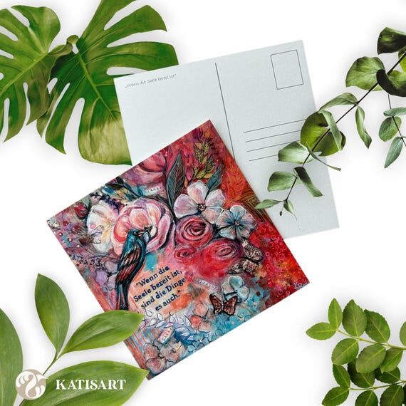 Postcard as art print - motif "When the ...