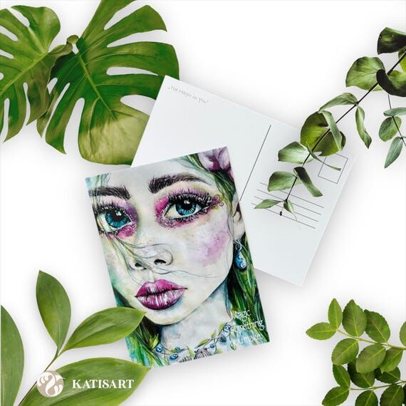 Postcard as art print - motif "Magic in ...