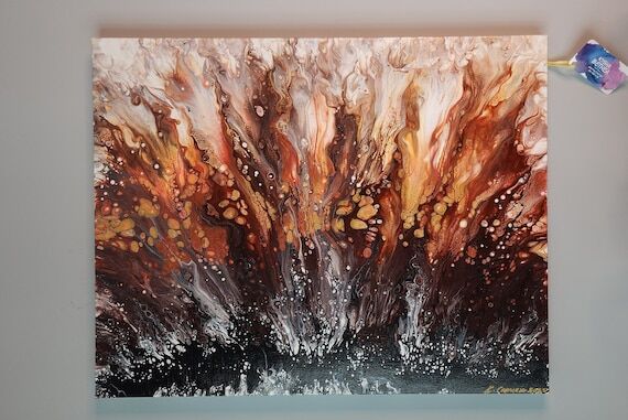 Burst of Melanin, Original Art, Abstract Art,...