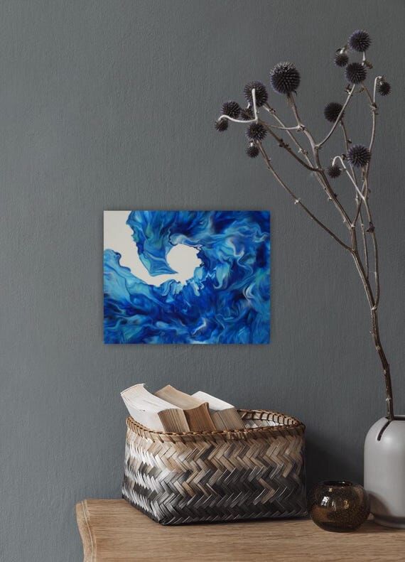 Tidal Dance - Original Dutch Pour Painting by...