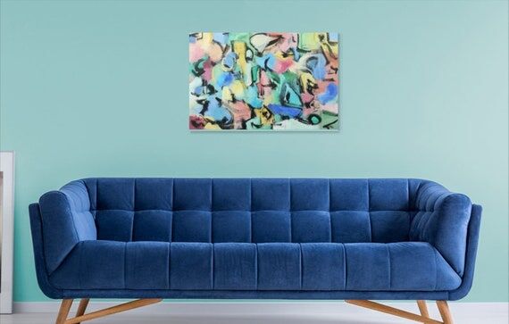 Original Painting Autistic Artist Abstract, H...