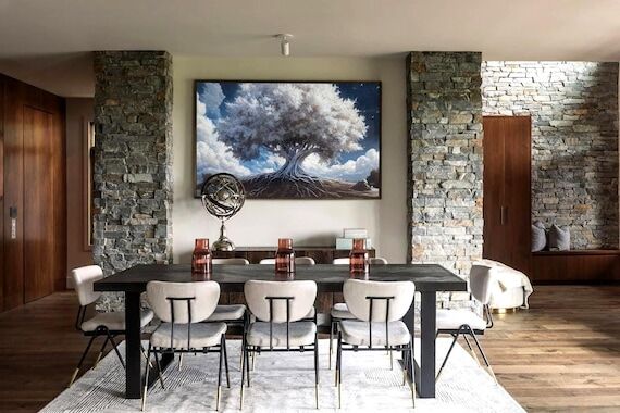 White Tree of Life: Extra Large Canvas Art Pr...