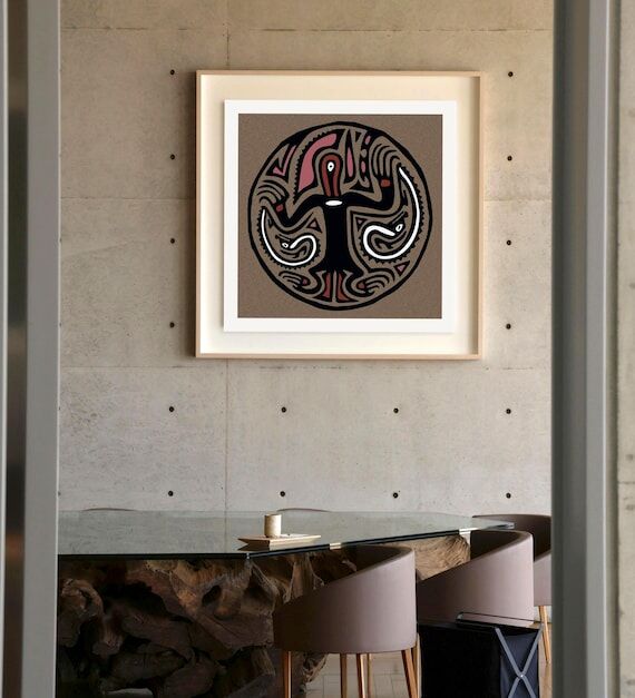 Panamanian Shaman Art Print: Coclé Tribal De...