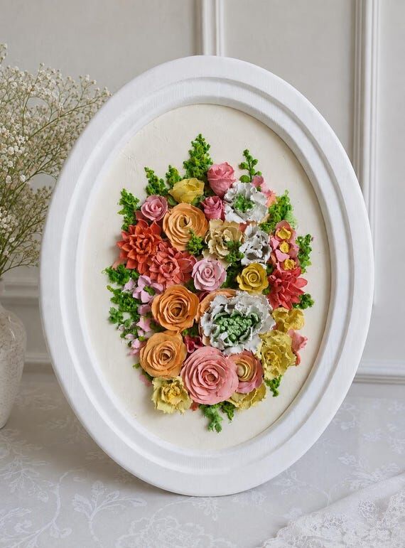 3D Sculptural Wedding Bouquet Painting from P...
