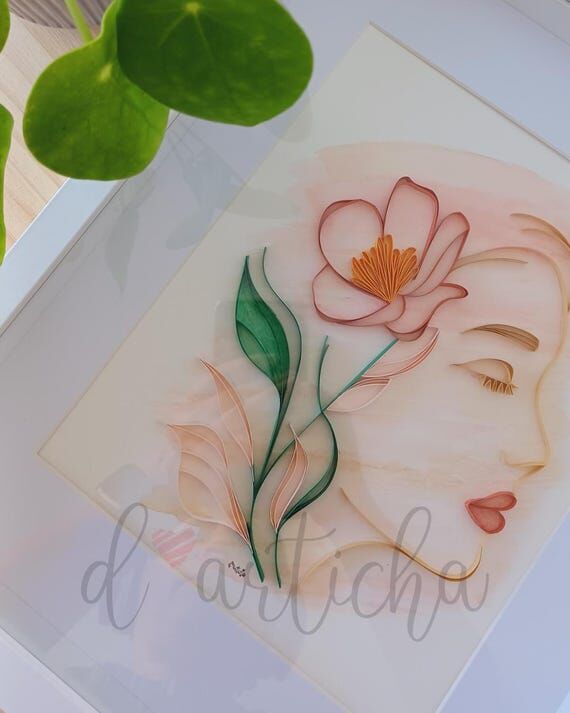 Paper Quilling Wall Art – Serenity Feminine...