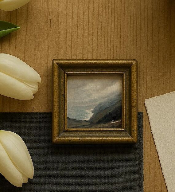 Originally Hand-Painted Fine Art Print, Small...