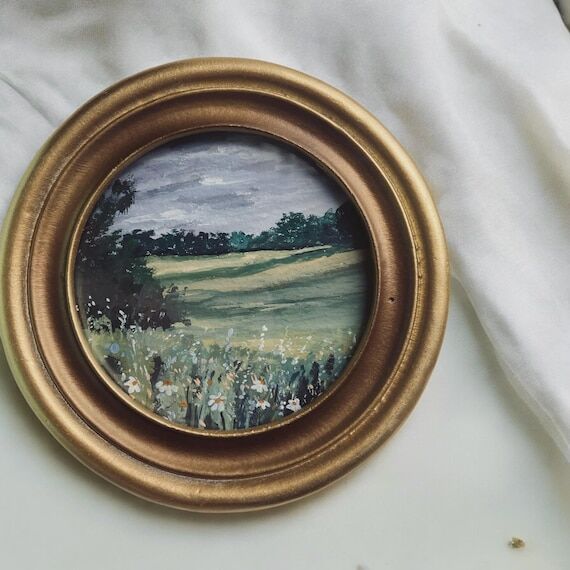 Original Hand-Painted Meadow Fine Art Print ...