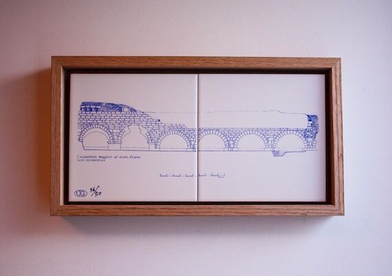Aqueduct of Caesarea Ceramic Tile Art – His...