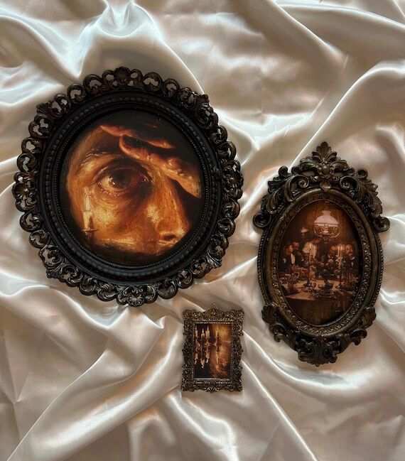 Vintage Baroque Frame Set | Hand Painted Deco...