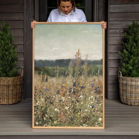Vintage Wildflower Botanical Art Print | Fram...