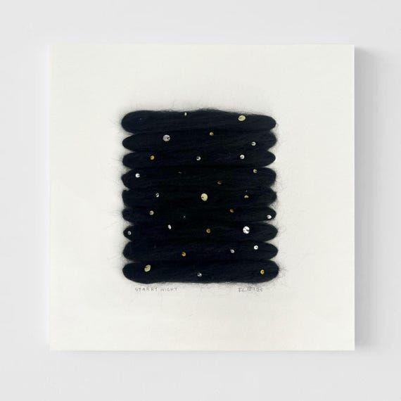 Handmade Fiber Art | 7.5"x7.5" | Mi...